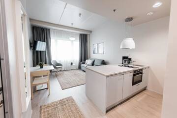 Фото номера Апартаменты с 1 спальней Апарт-отели Forenom Aparthotel Vantaa Tikkurila г. Вантаа 3