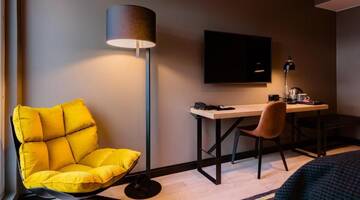 Фото номера Стандартный двухместный номер с 1 кроватью Отель Clarion Hotel Aviapolis г. Вантаа 6