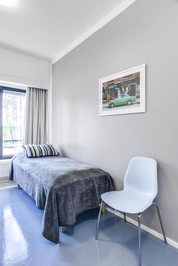 Фото номера Стандартный одноместный номер с общей ванной комнатой Хостелы Forenom Hostel Vantaa Aviapolis г. Вантаа 7